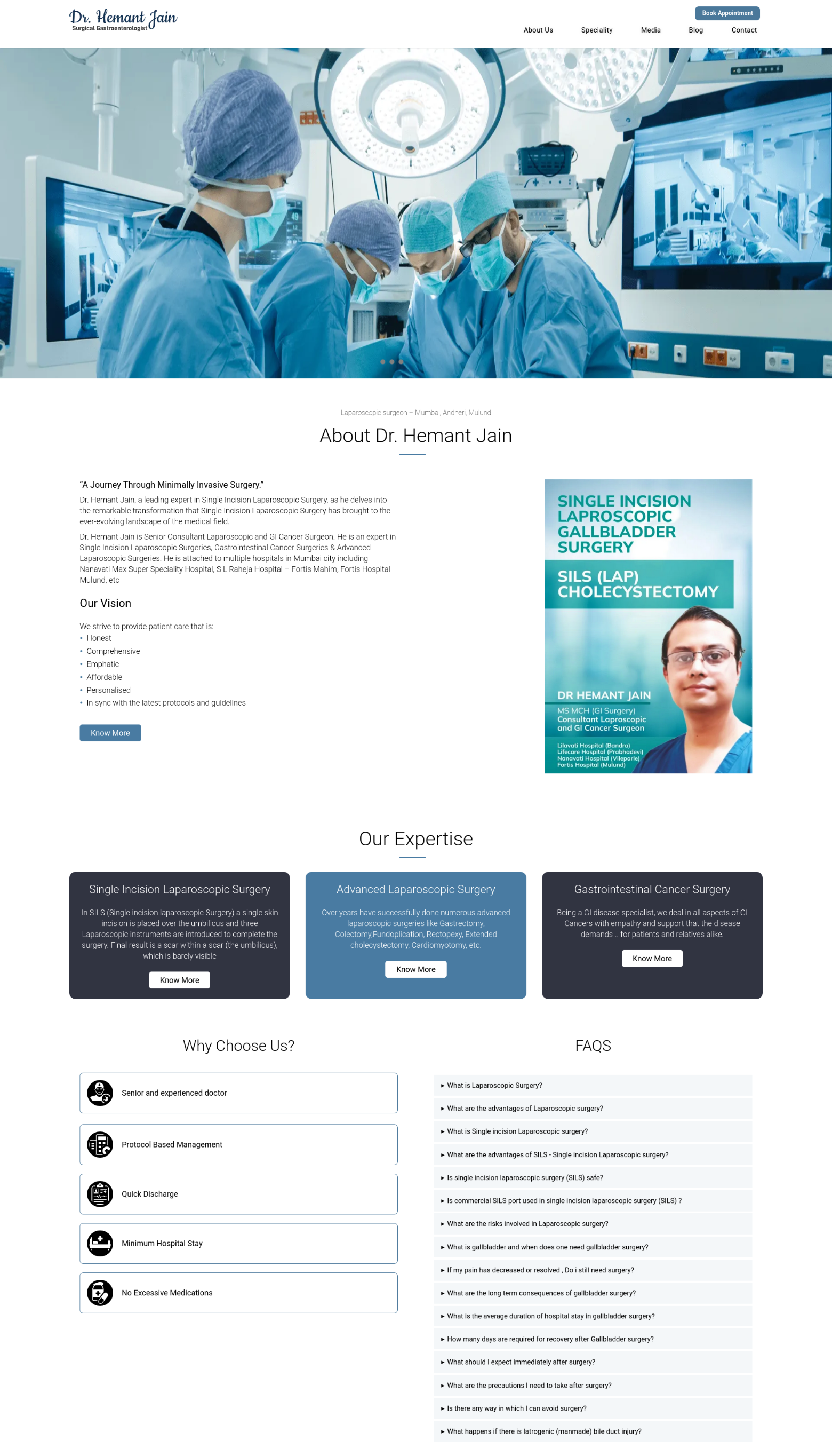 Doctor website designing