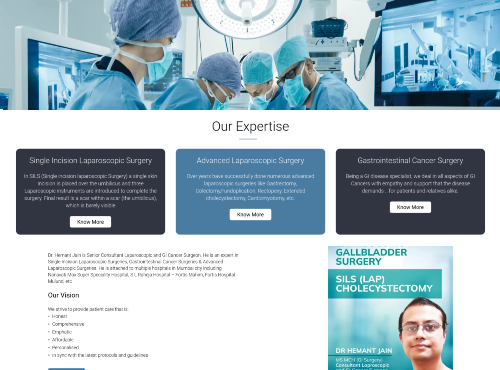 Doctor website designing