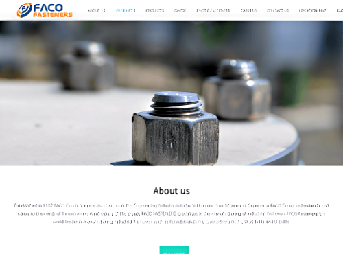 Website for industrial supplies company