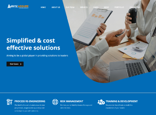 financial consultant website design