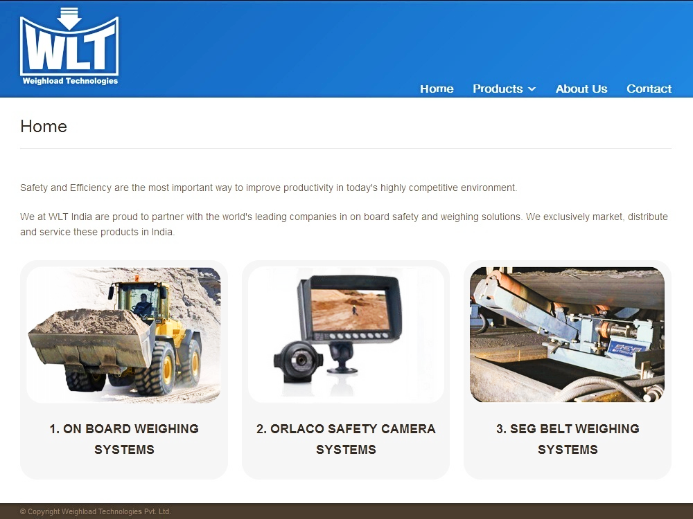 Weigh scale manufacturing website design