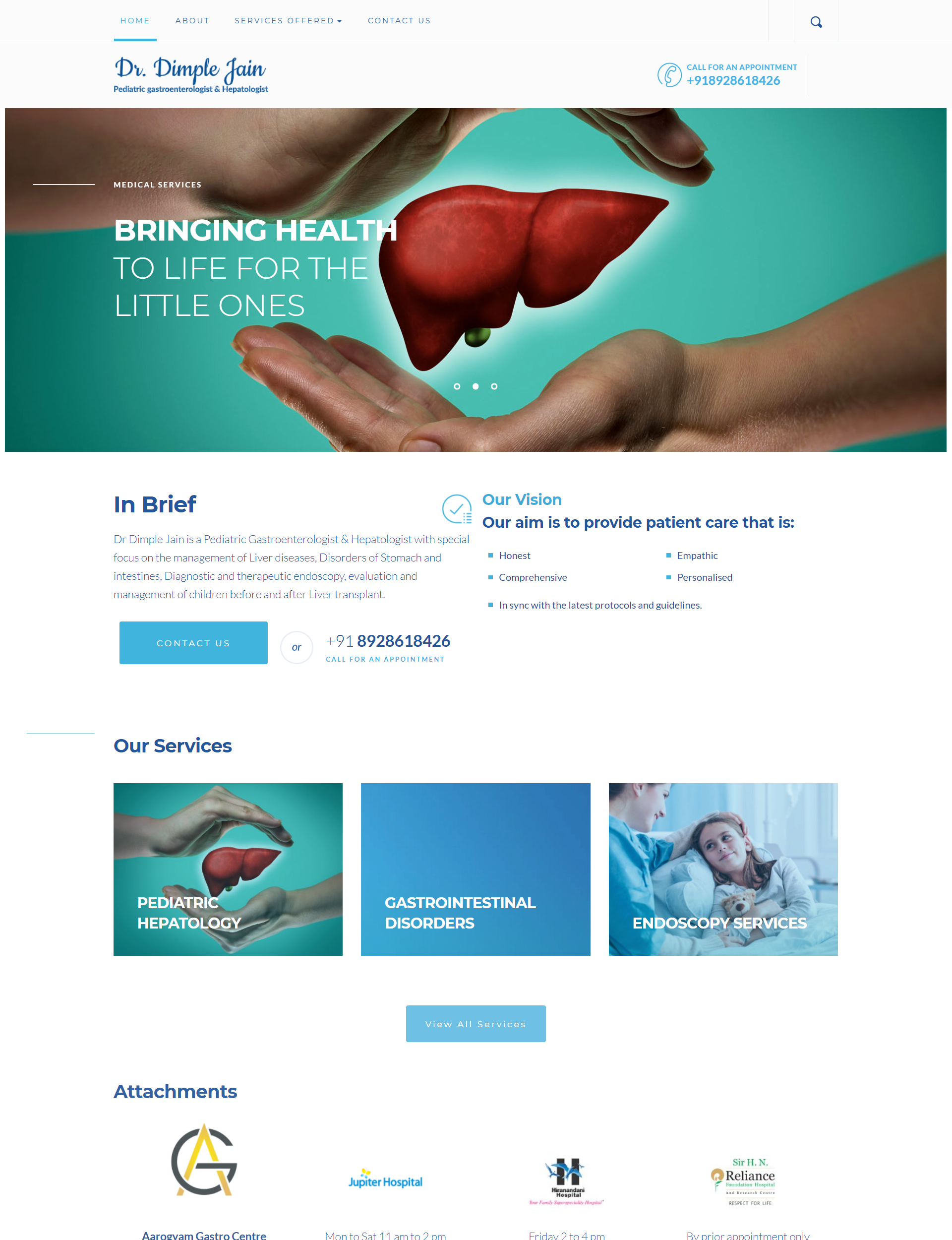 Doctor website designing