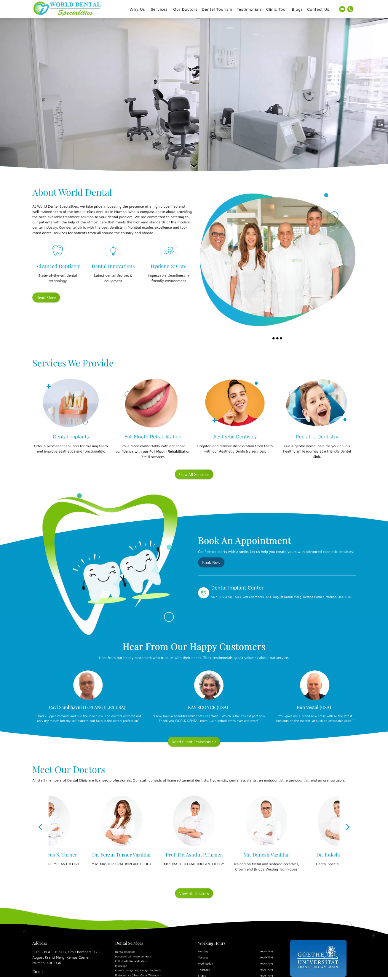 Dentist website designing