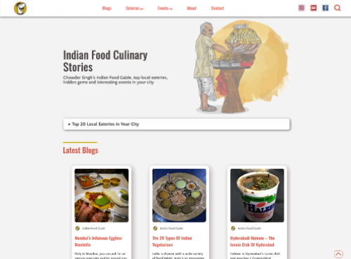 Online food blogging website Mumbai, India